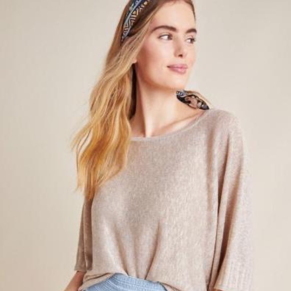 Anthropologie Gold Sweater - Picture 1 of 7
